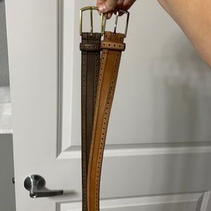 2 Cole Haan belts